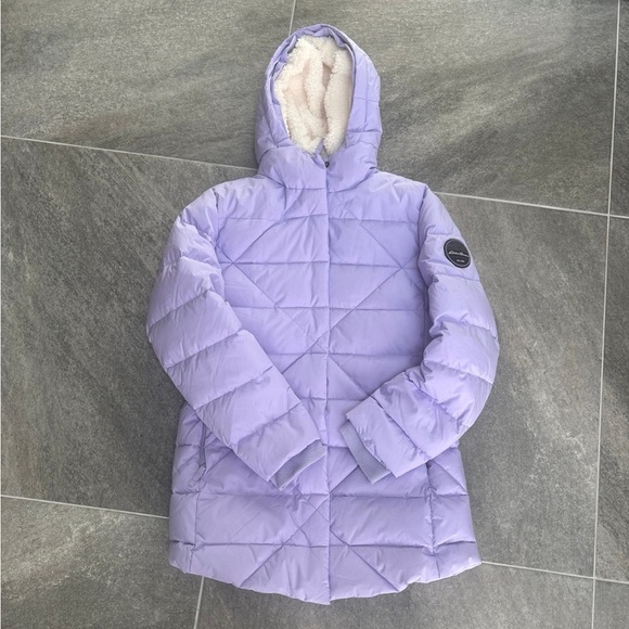 Eddie Bauer Fleece Lined Girls Coat, EUC - Picture 1 of 3